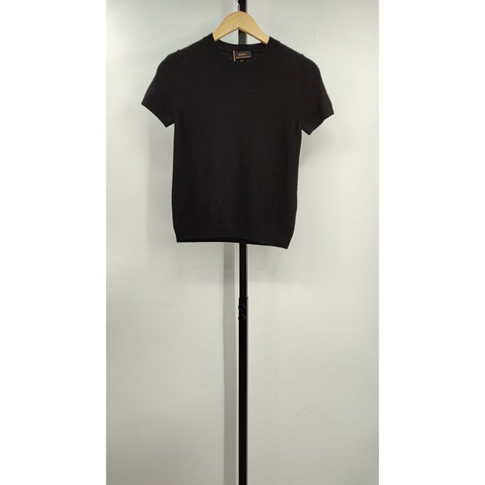 Quince Black Short Sleeve Top